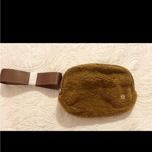NWT Lululemon Brown Fleece Belt Bag
